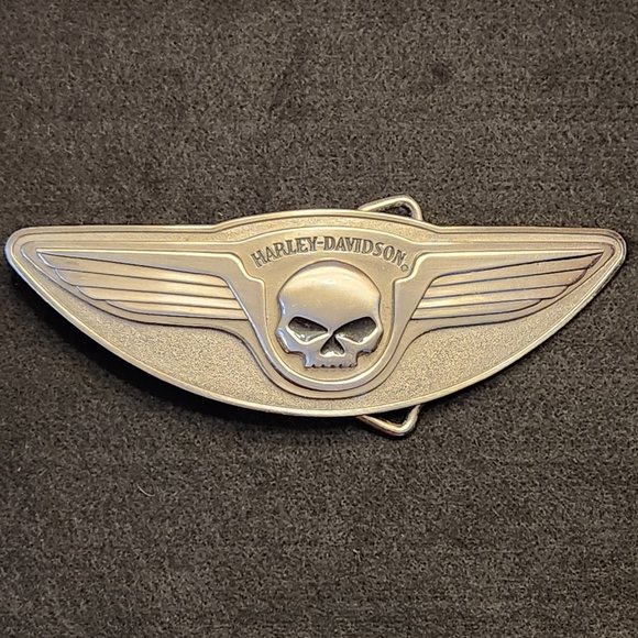 Harley Davidson Willie G Skull and Wings Belt Buckle - Picture 1 of 5